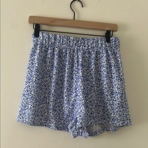 Blue Floral Women's Shorts